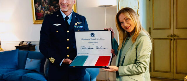 Giorgia Meloni incontra Luca Parmitano