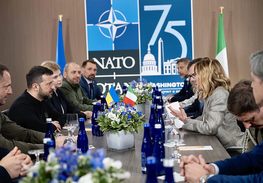Incontro Meloni Zelensky al vertice NATO ad Ankara