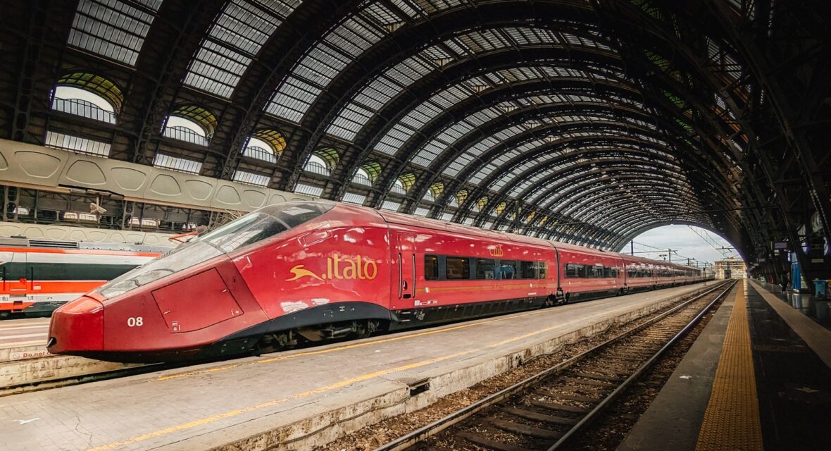 Treno Italo in movimento