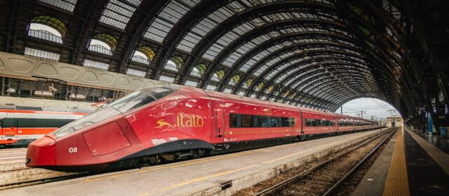Treno Italo in movimento
