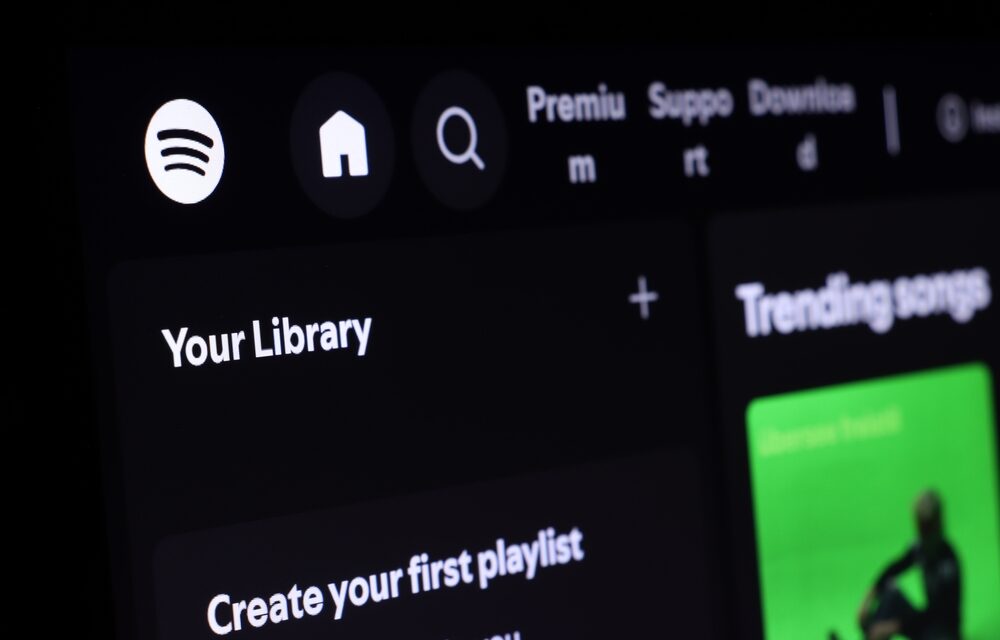 Screenshot dell'assistente conversazionale di Spotify