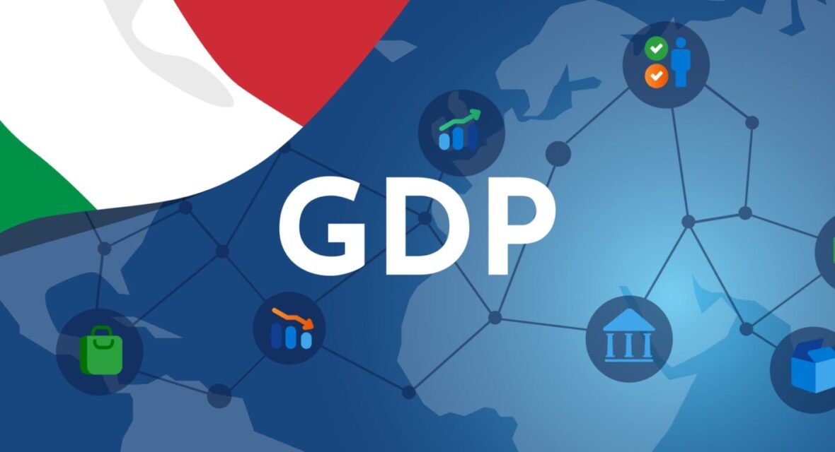 Grafico delle previsioni di crescita del Pil italiano