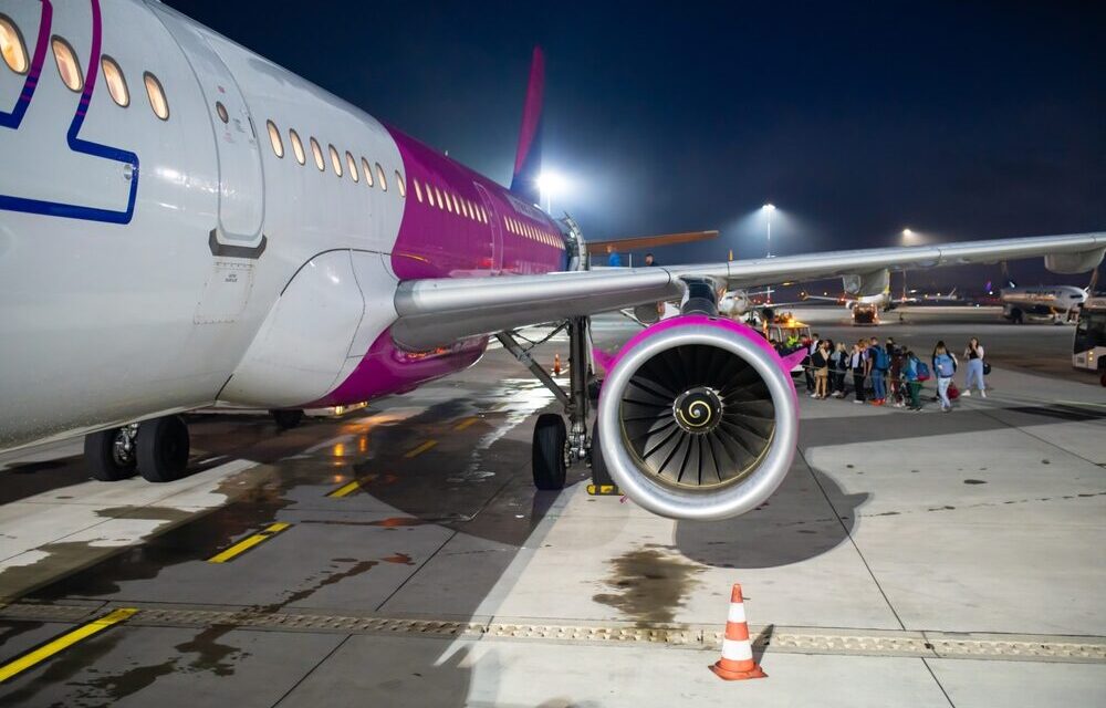Aerei Wizz Air in volo