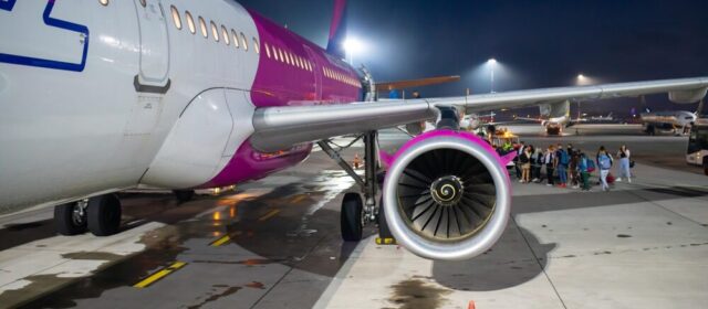 Aerei Wizz Air in volo