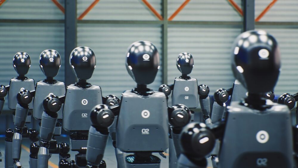 Robot Deliveroo in consegna